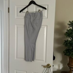 White House black market cropped Lake light gray pant